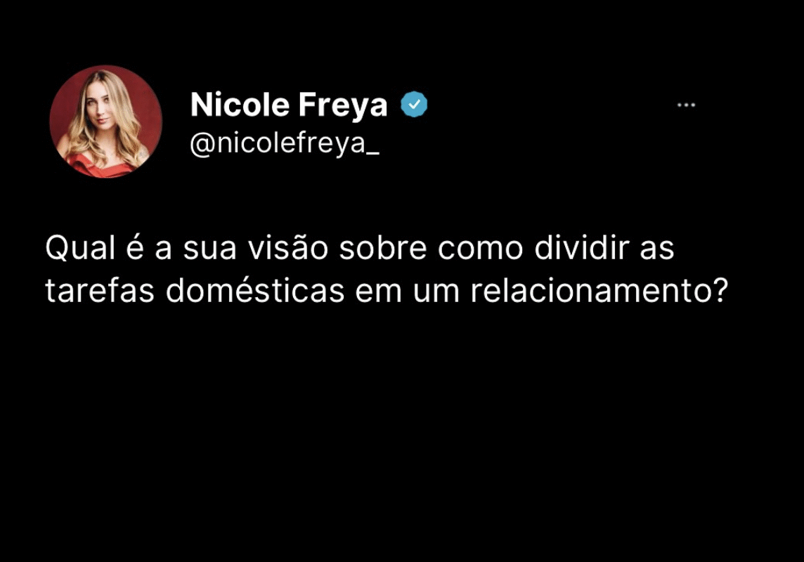Qual é a sua visão sobre como dividir as tarefas domésticas em um relacionamento ?