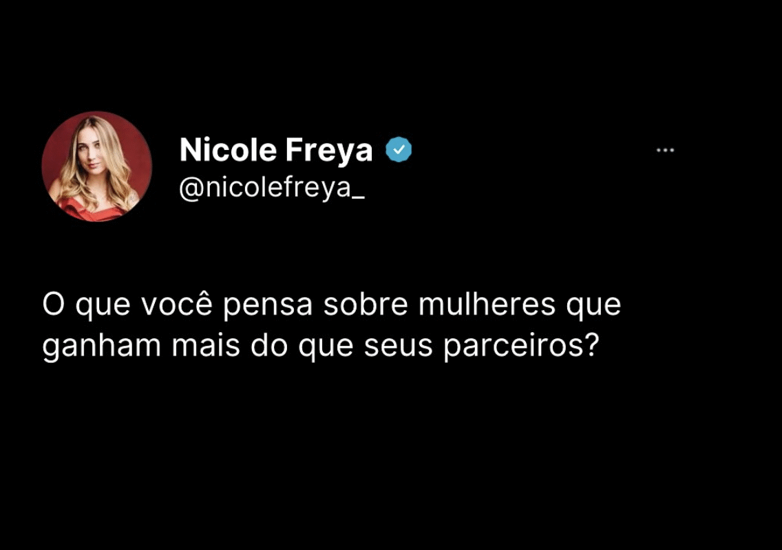 O que você pensa sobre mulheres que ganham mais do que seus parceiros?