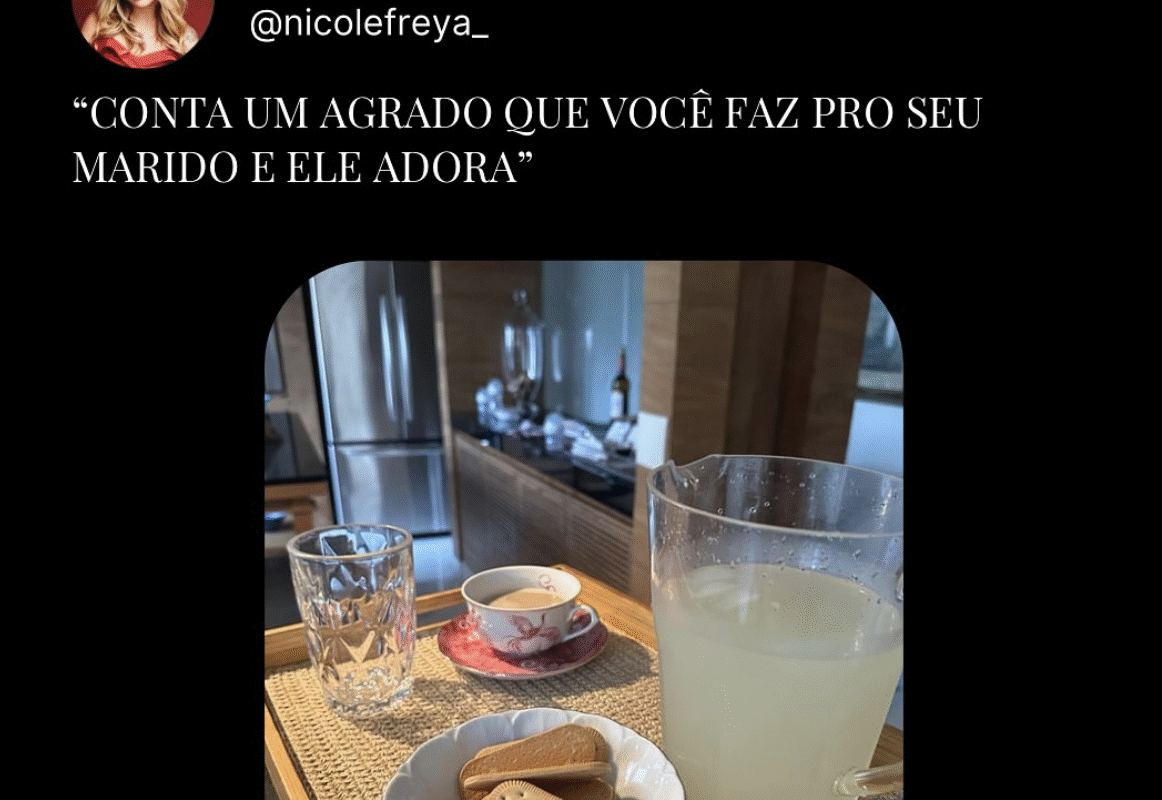 Conta um agrado que você faz pro seu marido e ele adora