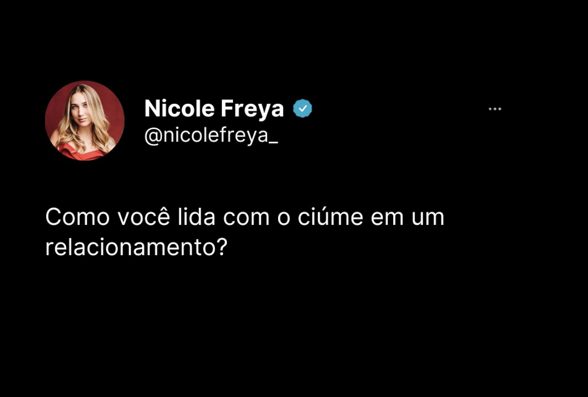 Como você lida com o ciúme em um relacionamento ?