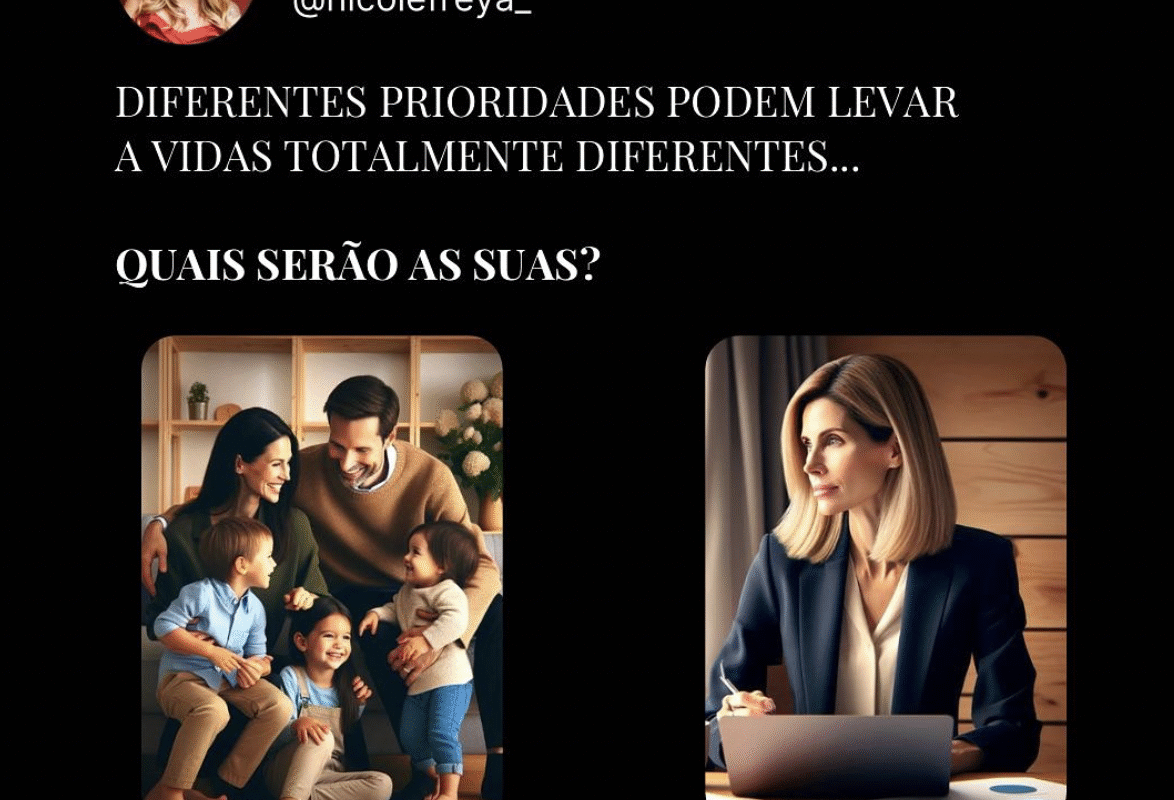 Diferentes prioridades podem levar a vidas totalmente diferentes…