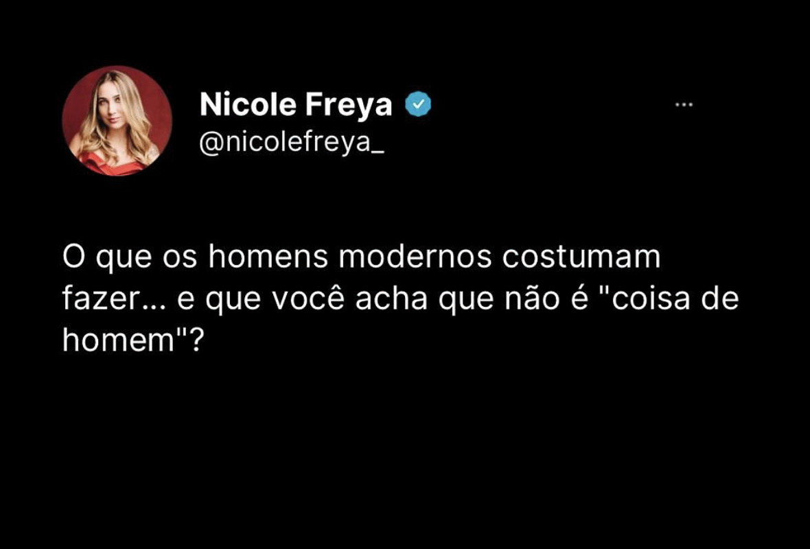 O que os homens modernos costumam fazer…e o que você acha que não é coisa de homem?