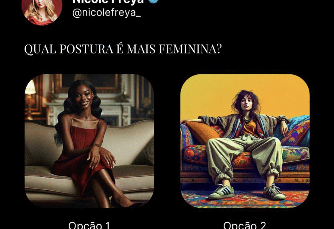 Qual postura é mais feminina?
