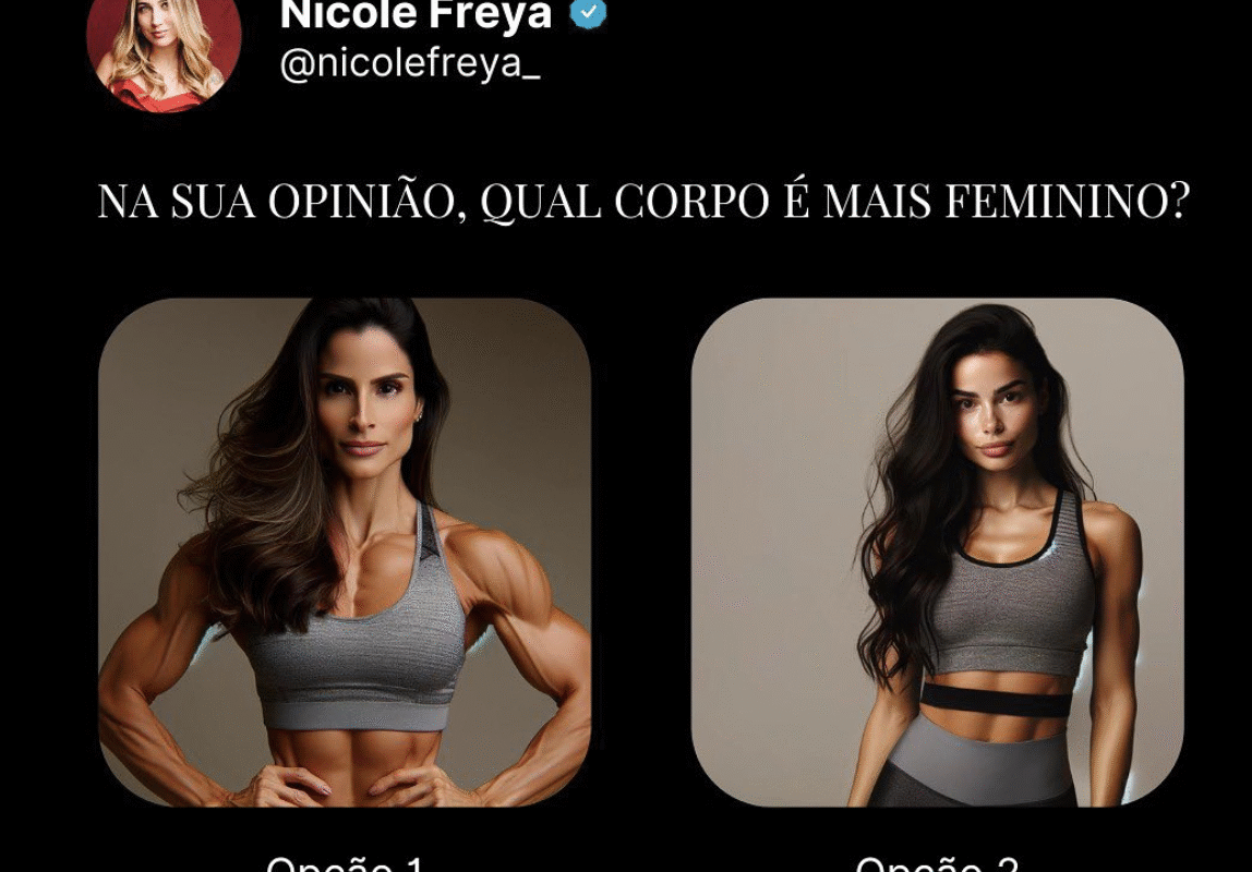 Na sua opinião qual corpo é mais feminino?