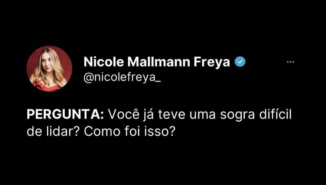 PERGUNTA: Você já teve uma sogra dificil de lidar?Como foi isso