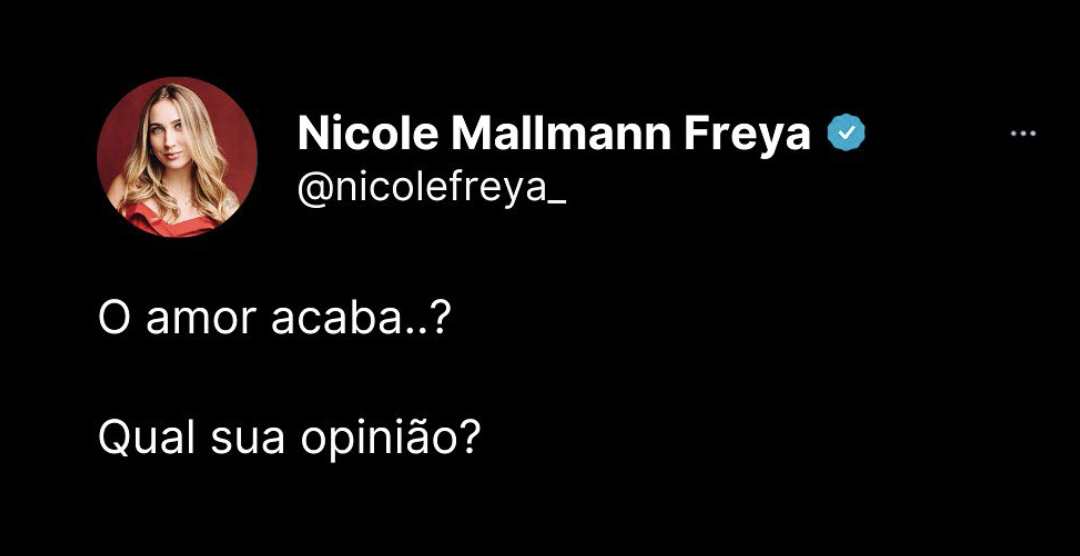 O amor acaba…? Qual sua opinião?