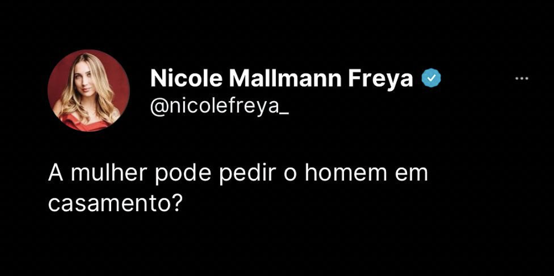 A mulher pode pedir o homem em casamento?